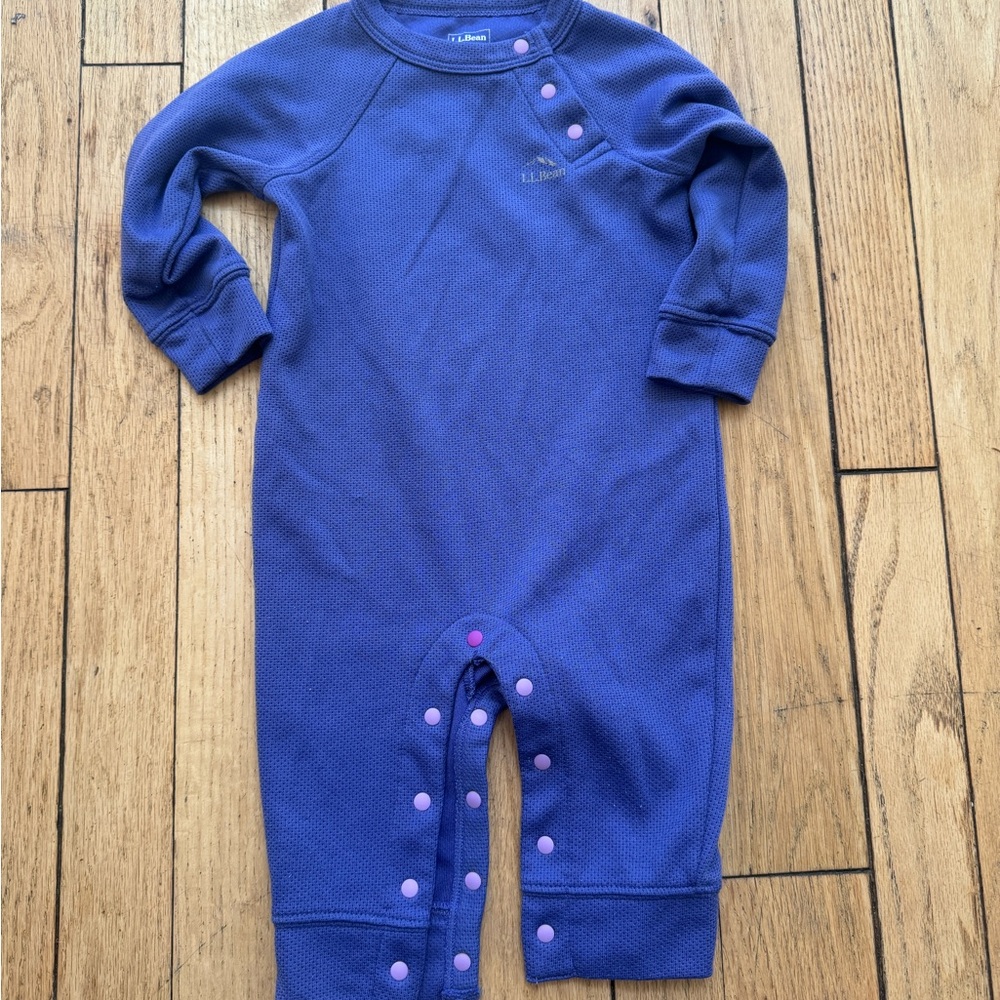 L.L.Bean baby base layer size 6-12.